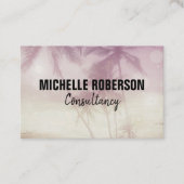 Gefiltertes Fotoschwarzes Visitenkarte (Vorderseite)