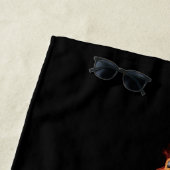 Geflammte Gitarre Strandtuch (Beispiel)