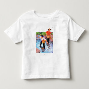 Geflecht eines Fisches durch R.J. Cavaliere Kleinkind T-shirt