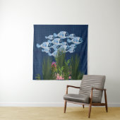 Geflechte Navy, Fische, rosa Korallen Wandteppich (Beispiel)