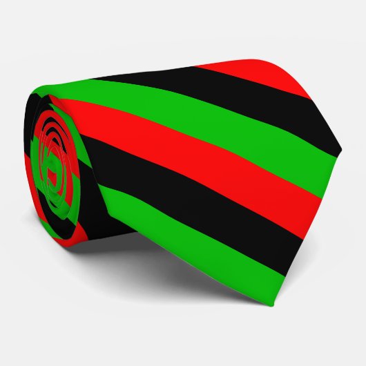 Gefleckte afrikanische amerikanische Flagge oder a Krawatte (Gerollt)