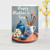 Gefleckte blaue Anlasskarte Karte (Gelbe Blume)