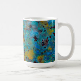 Gefleckte Blaue Chrysocolla-Jasper Kaffeetasse