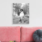 Gefleckte Deutsche Dogge Leinwanddruck (Insitu (Wohnzimmer))
