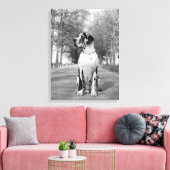 Gefleckte Deutsche Dogge Leinwanddruck (Insitu (Wohnzimmer))