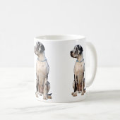Gefleckte Dogge Kaffeetasse (VorderseiteRechts)