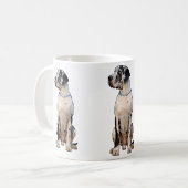 Gefleckte Dogge Kaffeetasse (Vorderseite Links)