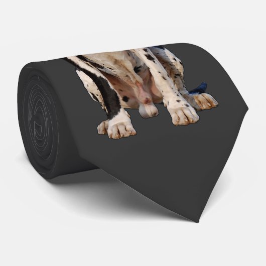 Gefleckte Dogge Krawatte (Gerollt)