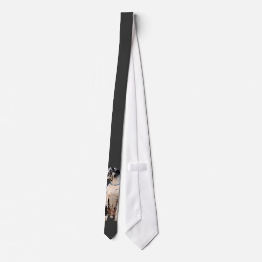 Gefleckte Dogge Krawatte (Rückseite)