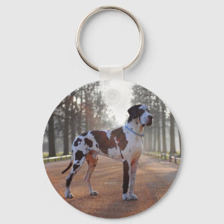 Gefleckte Dogge Schlüsselanhänger