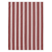 Gefleckte doppelte gestreifte Cranberry Tischdecke (Vorderseite)
