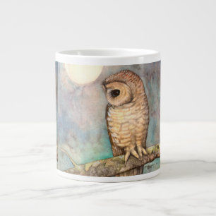 Gefleckte Eulen-Wildlife-Kunst Jumbo-Tasse