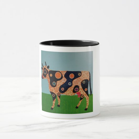 Gefleckte Kuh-Tasse mit Punkten Tasse (Zentrum)