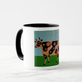 Gefleckte Kuh-Tasse mit Punkten Tasse (Vorderseite Links)