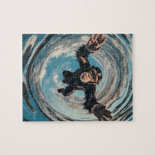 gefleckter Affe Puzzle (Horizontal)