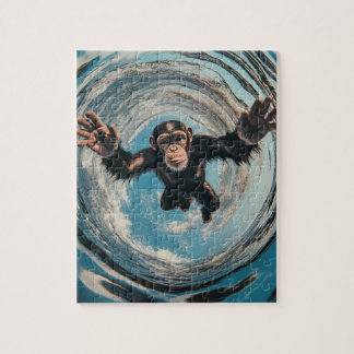 gefleckter Affe Puzzle