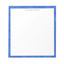Gefleckter kobaltblauer Rand - Canvas-Look