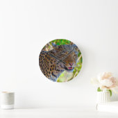 Gefleckter Leopard Runde Wanduhr (Zuhause)