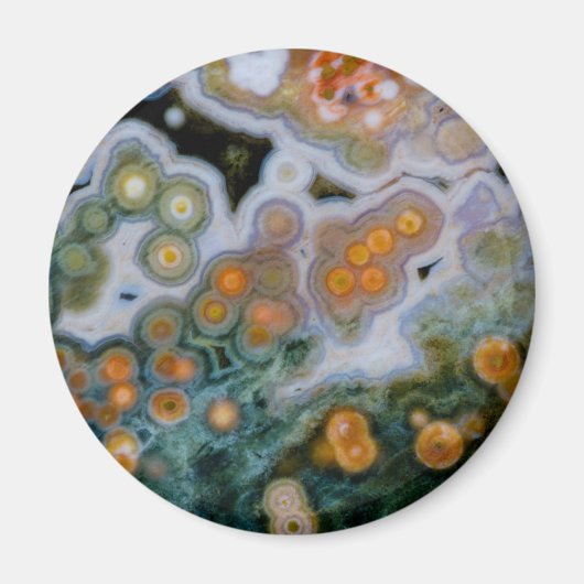 Gefleckter Ozean-Jasper Magnet (Vorne)