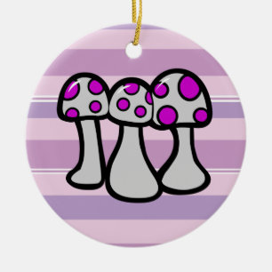 Gefleckter Pilz Keramikornament