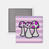 Gefleckter Pilz Magnet (Vorderseite/Rückseite)