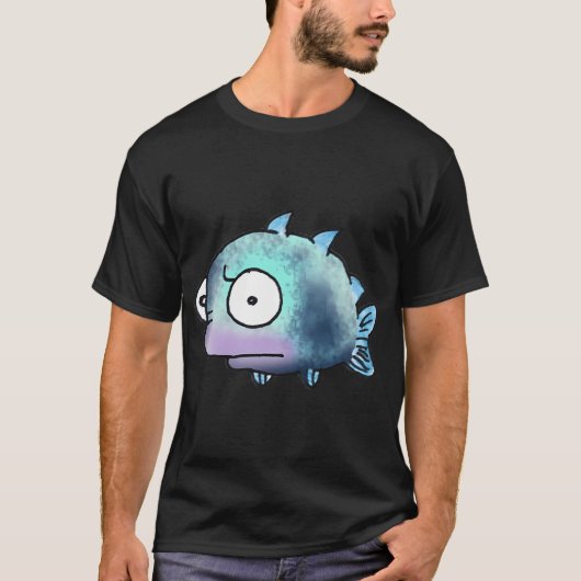 Gefleckter skeptischer Fisch T-Shirt (Vorderseite)