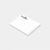 Gefleckter Wels Post-it Klebezettel (angewinkelt)