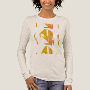 Geflecktes Gold Orange Südwestlich inspiriertes Ab Tri-Blend Shirt