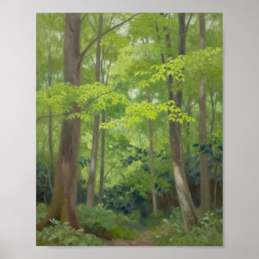 Geflecktes Sonnenlicht, das durch den Sommer-Cano Poster (Vorne)