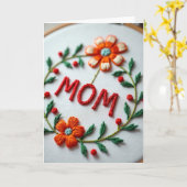 Geflochtene Blumen zum Muttertag Karte (Gelbe Blume)
