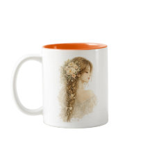 Geflochtene Boho-Mädchen-Blumen-Tasse