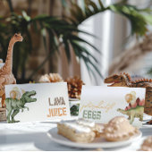 Geflochtene Dinosaurier Food Zelt Cards