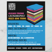 Geflochtene Kleidung, Waschsalon, Reinigungsservic Flyer (Vorne)