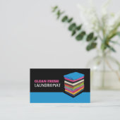 Geflochtene Kleidung, Waschsalon, Reinigungsservic Visitenkarte (Stehend Vorderseite)