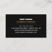 Geflochtene Kleidung, Waschsalon, Reinigungsservic Visitenkarte (Rückseite)