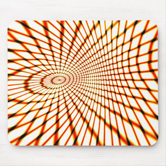 geflochtene orangefarbene Linien bilden einen gesu Mousepad (Vorne)