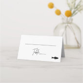 Geflochtene Platzkarte - Fisch (Vorderseite)