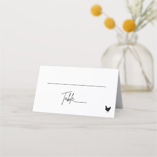 Geflochtene Platzkarte - Huhn