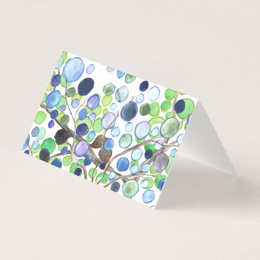 Geflochtene Platzkarten - Romantischer Wald (Rückseite)