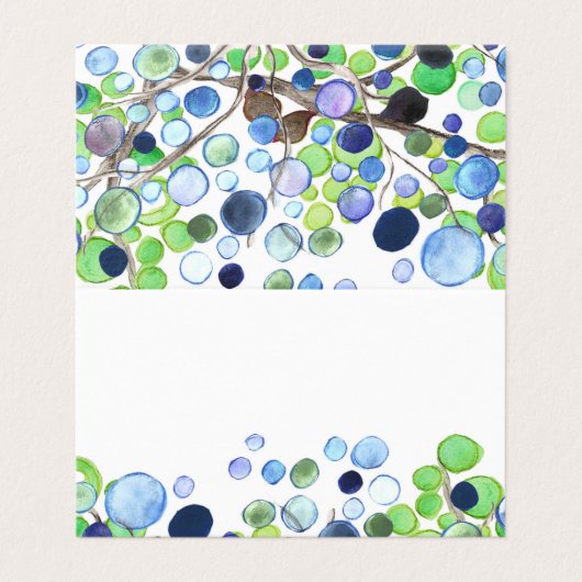 Geflochtene Platzkarten - Romantischer Wald (Außenseite Aufgefaltet)