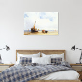 Geflochtene Schiffe und ein Wagen in der Nähe von  Leinwanddruck (Insitu (Schlafzimmer))