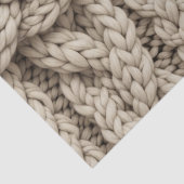 Geflochtene Stricktextur – Warmes Beige (4) Seidenpapier (Detail)
