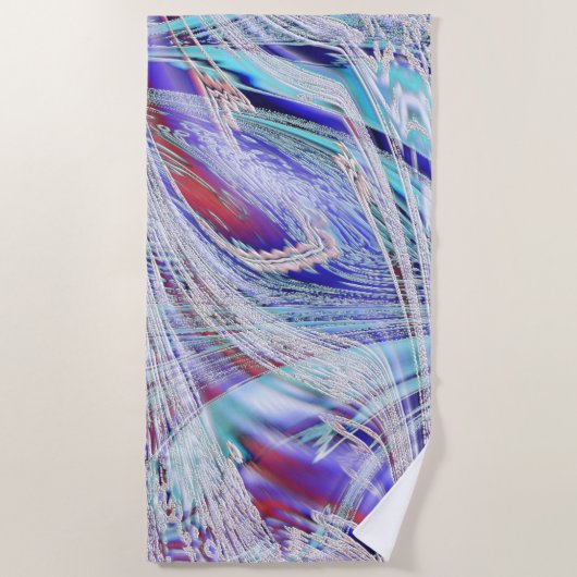Geflochtene Vogelfedern Strandtuch (Vorderseite)