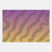 Geflochtene Wege - Nahtlose afrikanische Pfeile Geschenkpapier Set (Vorderseite 3)