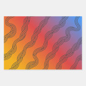 Geflochtene Wege - Nahtlose afrikanische Pfeile Geschenkpapier Set (Vorderseite 2)