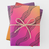 Geflochtene Wege - Nahtlose afrikanische Pfeile Geschenkpapier Set (Beispiel)