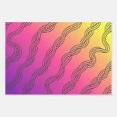 Geflochtene Wege - Nahtlose afrikanische Pfeile Geschenkpapier Set (Vorderseite)