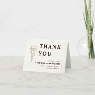 Geflochtener Tierarzt Danke Black Gold