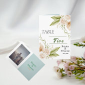 Geflochtenes Boho Delicate Pampas Foto Hochzeitsti Einladung