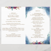 Geflochtenes, Celestial Starry Quinceañera Program (Rückseite)